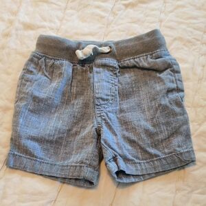 Cat & Jack Kids Gray Knit-Waist Shorts (12 Months)